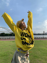 Slash Graphic Hoodie - Yellow