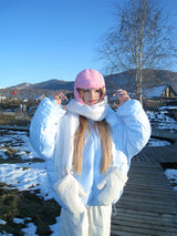 Alpine Loose fit Hooded Puffer - Baby Blue