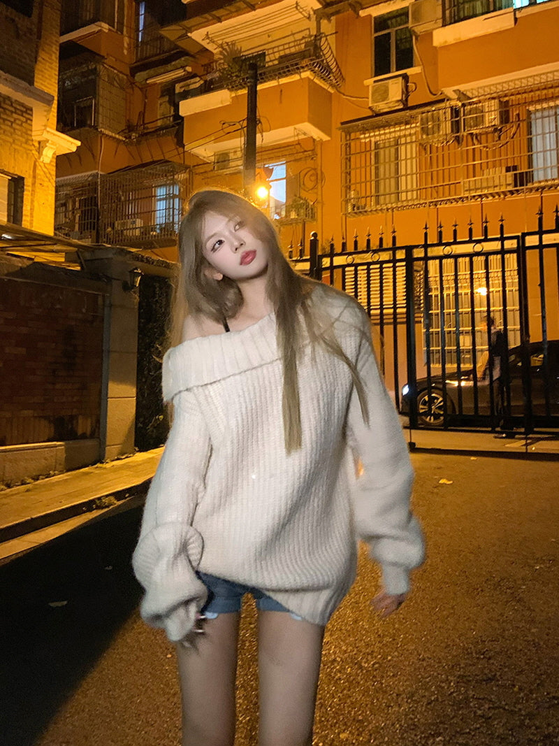 Off-Shoulder Sweater