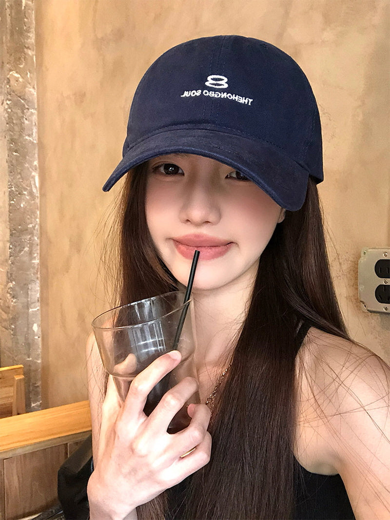 Eight Cotton Navy Cap