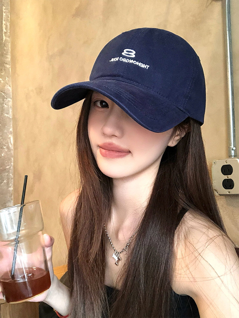 Eight Cotton Navy Cap