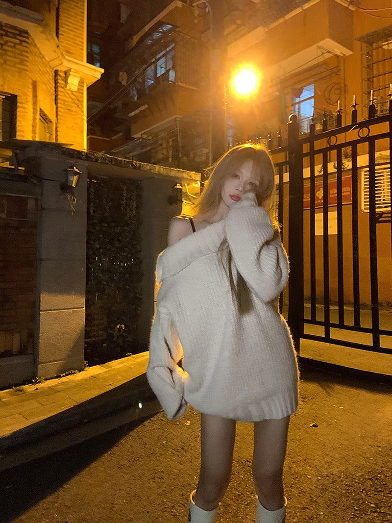 Off-Shoulder Sweater