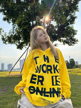 Slash Graphic Hoodie - Yellow