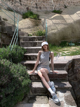 Mono Forme Short Dress - Grey