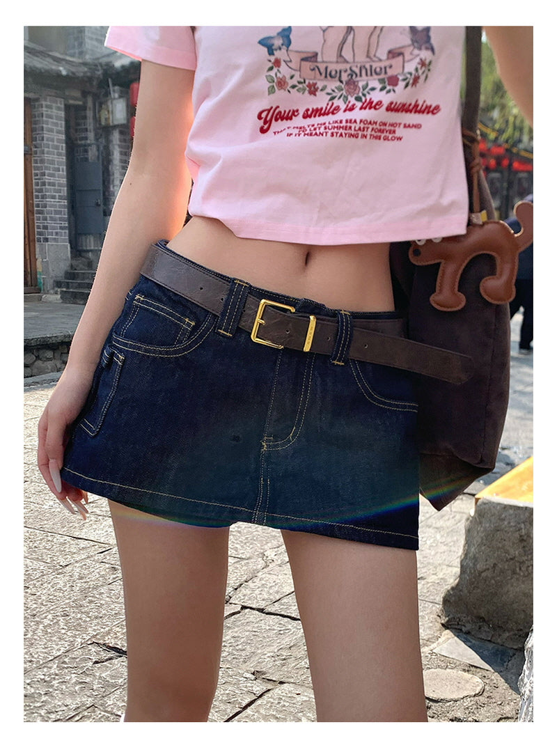 Denim Mini Skirt
