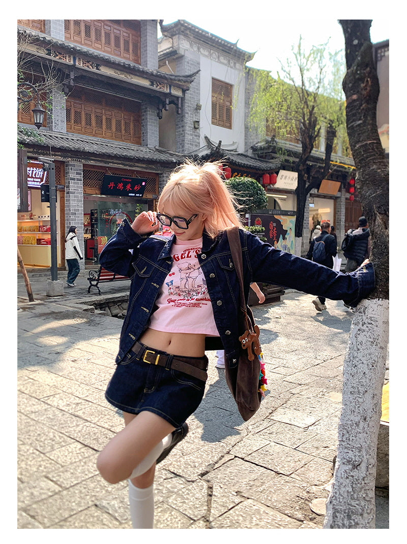 Denim Mini Skirt