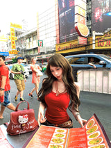 Chain Backless Top - Red