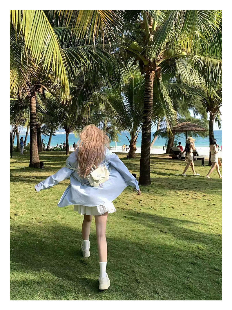 High Waist Slim Pleated Skirt