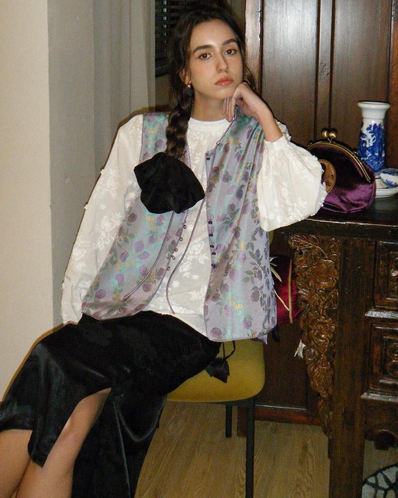 Drape Scrunchie - Black, oversized scrunchie — AREUMIEUR, look 1
