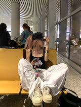 Airy Parachute Pants - White