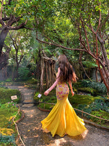 Butterfly Mesh Mermaid Dress