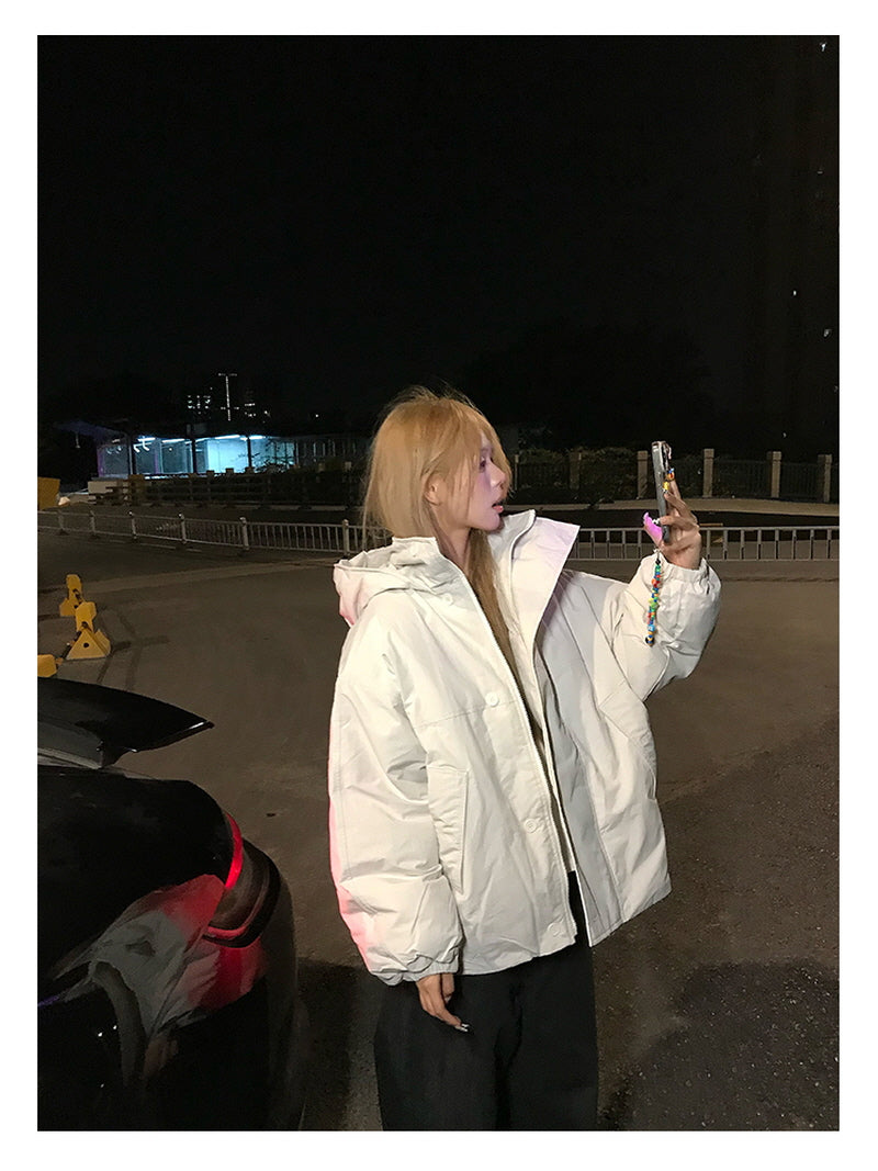 Light Down Puffer - White ash