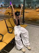 Airy Parachute Pants - White