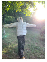 Light Down Short Puffer - Creamy White