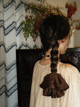 Drape Scrunchie - Honey Brown