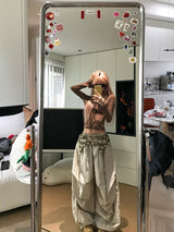 Airy Parachute Pants - Khaki