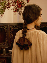 Drape Scrunchie - Honey Brown