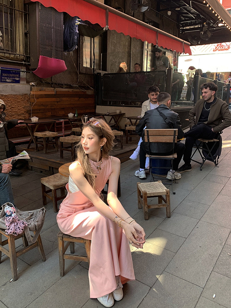 Mono Forme Long Dress - Pink