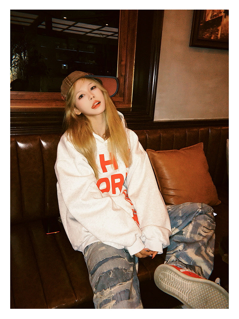 Slash Graphic Hoodie - White
