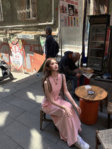 Mono Forme Long Dress - Pink