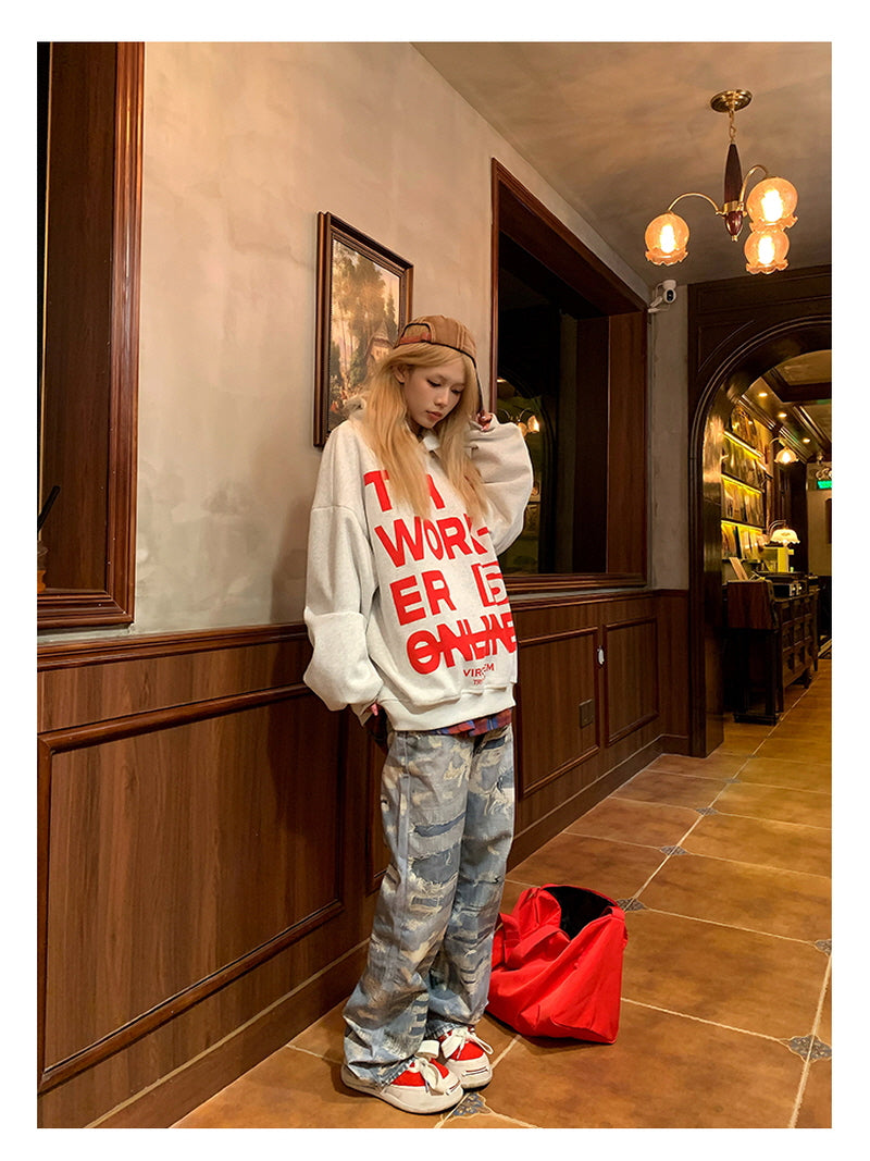 Slash Graphic Hoodie - White