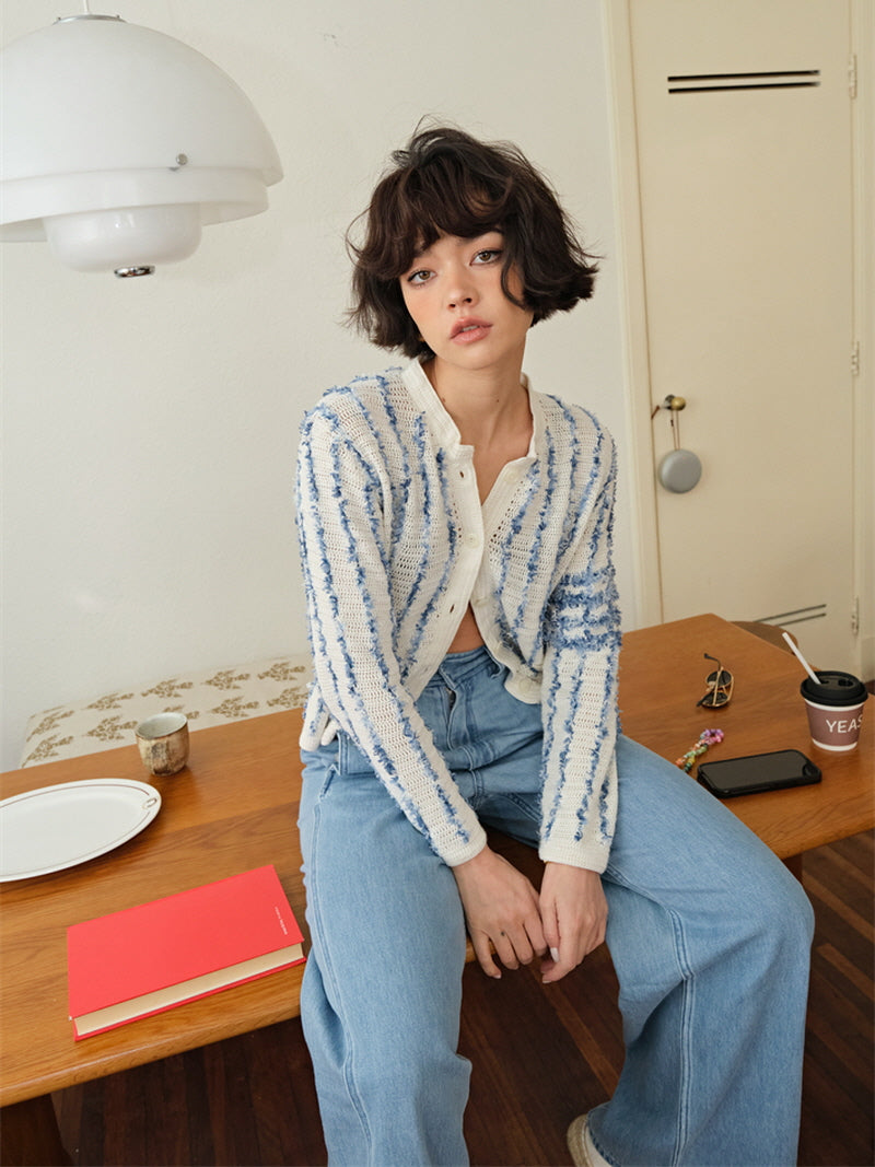 Slouch Flow Wide Denim - Light Blue