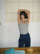U neck Strapless top - Hemp Gray