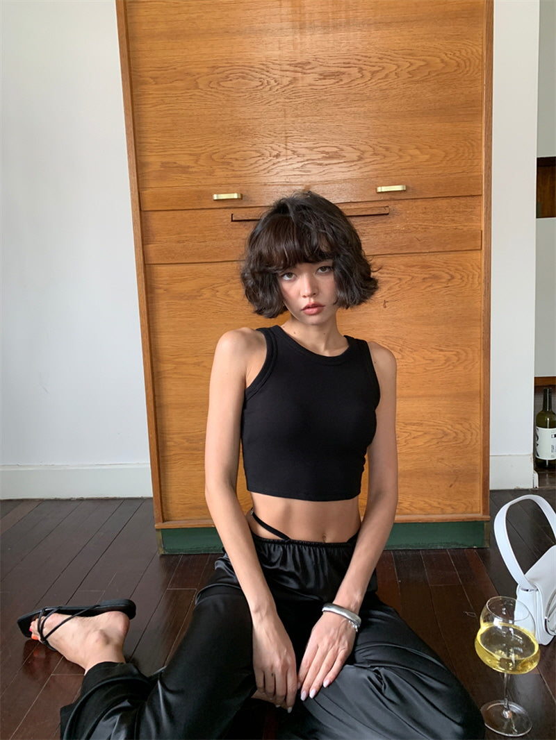 U neck Strapless top - Twilight Black