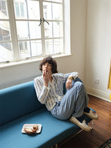 Slouch Flow Wide Denim - Light Blue